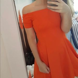 ZARA orange dress
